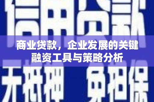 义竹商业贷款，企业发展的关键融资工具与策略分析