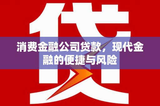 义竹消费金融公司贷款，现代金融的便捷与风险